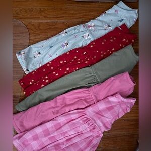 Set of Five Colorful Long Sleeve Dresses - 3T